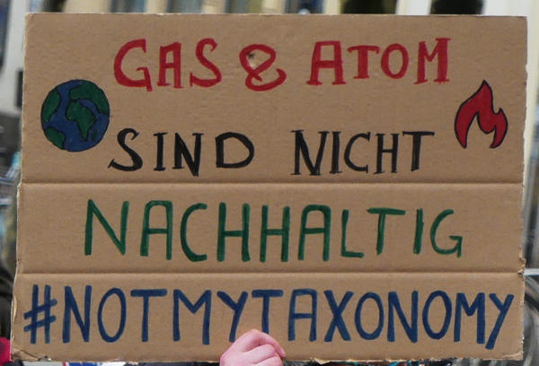 Gas und Atom nicht nachhaltig