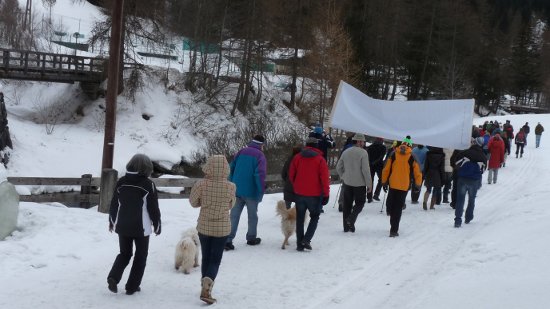 Winterwanderung an der Isel