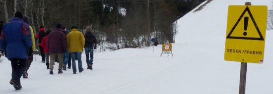 Gegenverkehr an der Isel