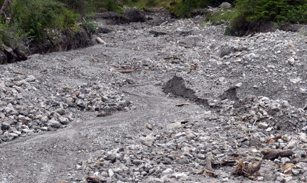 Klimawandel-Spuren bei Dellach im Drautal