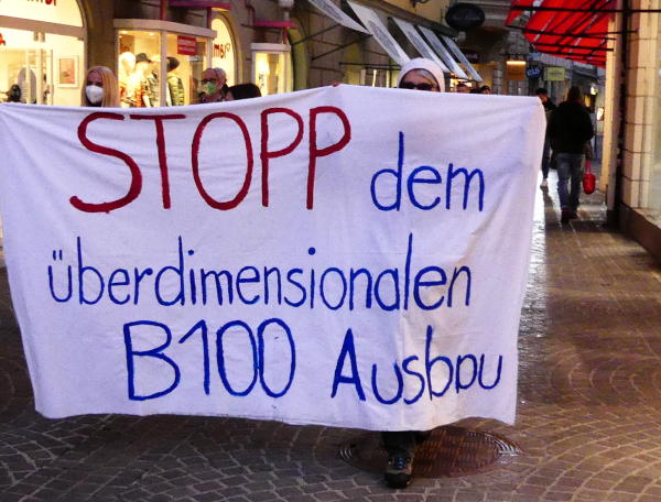 Stopp dem überdimensionalen B100-Ausbau