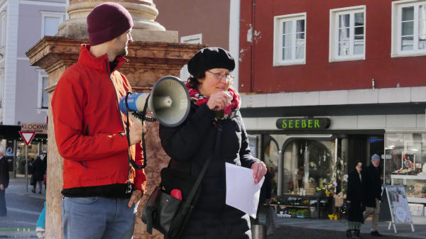 Lienz Protest gegen Bodenversiegelung