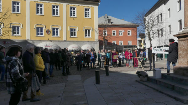 Lienz Protest gegen Bodenversiegelung