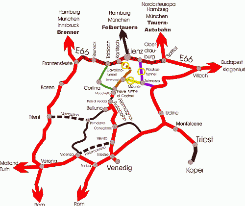 Transitkreuz Osttirol