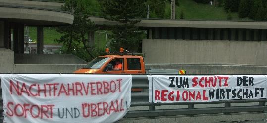 Foto: Nachtfahrverbot - zum Schutz der Regionalwirtschaft