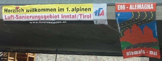 Foto: Luft-Sanierungsgebiet E66 Alemagna niemals