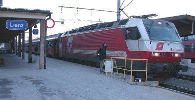 Lienz: letzter Zug ÖBB 1822