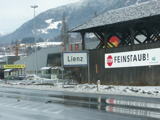 Lienz Harpfe: STOP Feinstaub