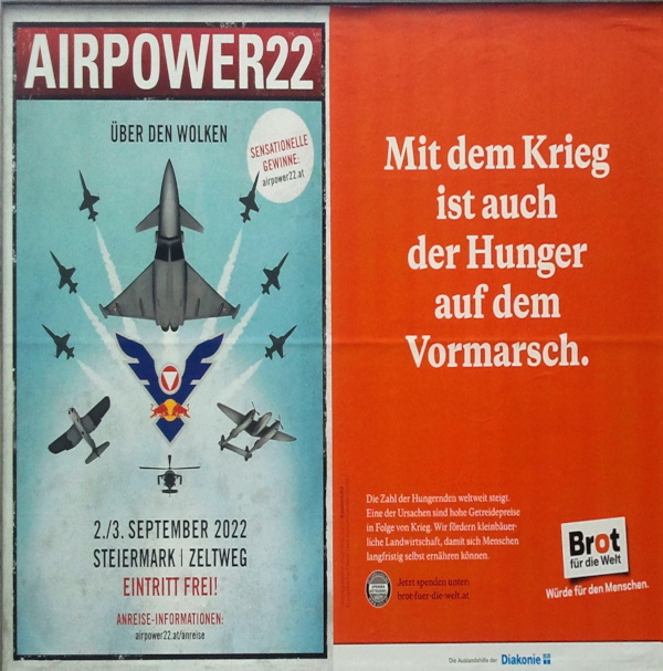 Plakate Airpower22 Brot für die Welt
